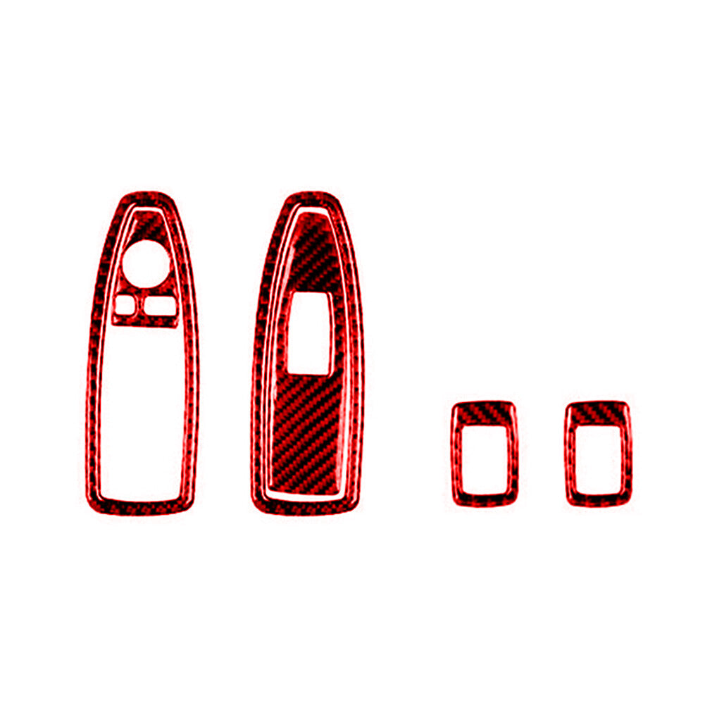 2Pcs Carbon Fiber Glove Box Decorative Trim Cover For Sonic 2012-2016 v