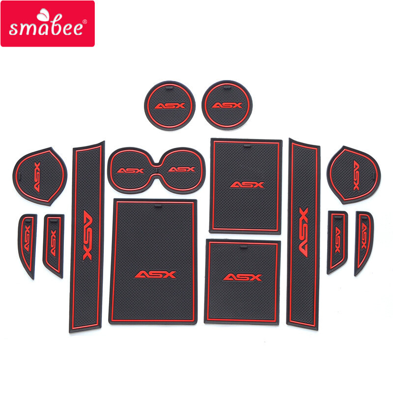 for Mitsubishi ASX 2019 2020 Anti-Slip Gate Slot Cup Mat Accessories Pad Coaster