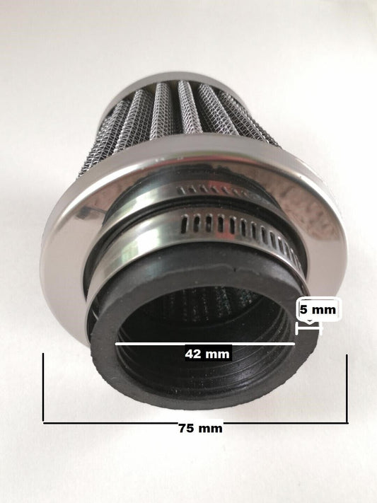 42mm Air Filter for 250cc ATVs Quad 4 Wheeler Dirt Bikes New