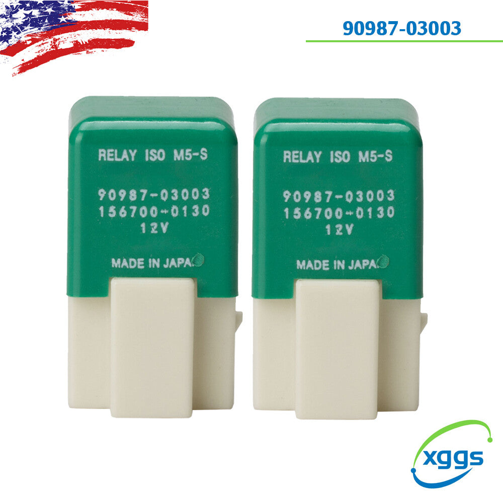 2X Radiator Fan Relay 90987-03003 Fit for Toyota for Camry Matrix for Corolla for Lexus