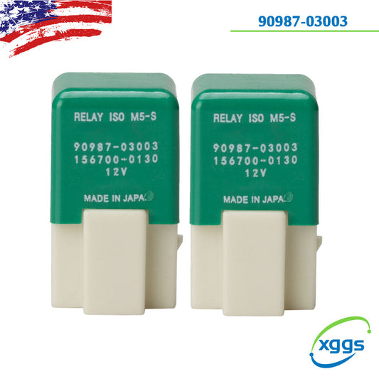 2X Radiator Fan Relay 90987-03003 Fit for Toyota for Camry Matrix for Corolla for Lexus