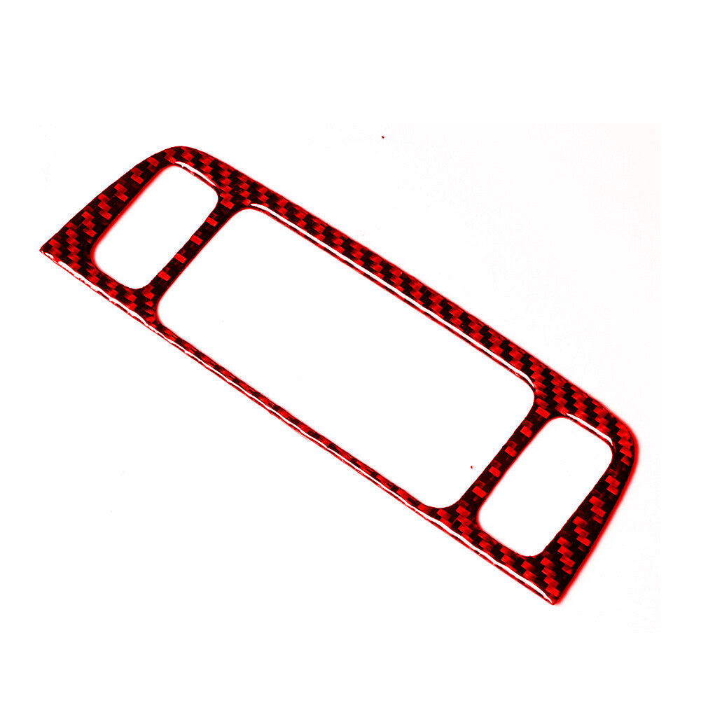 Red Carbon Fiber Center Climate Control Cover Trim for Jeep for Wrangler JK 2011-17 v