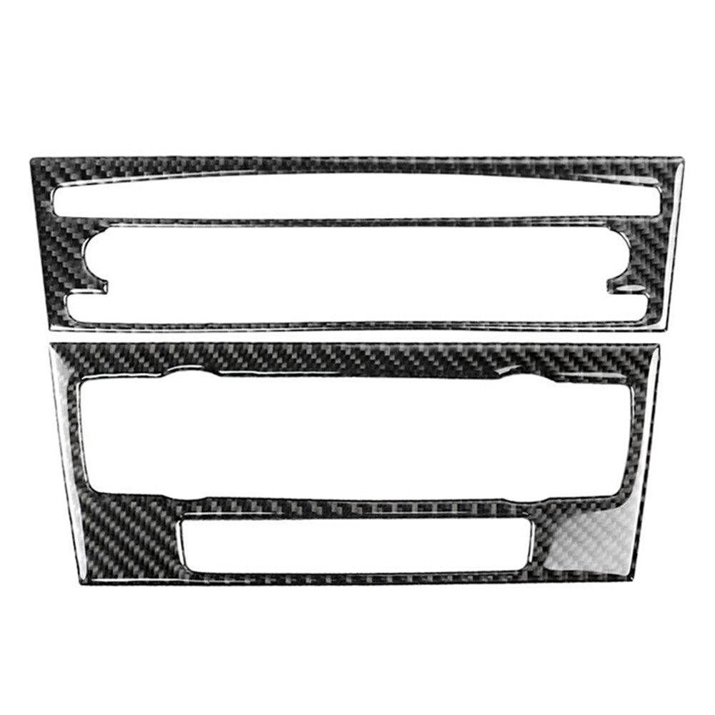 Carbon Fiber Console CD C Panel Cover Trim for BMW 3 Series E90 E92 E93 2005-12