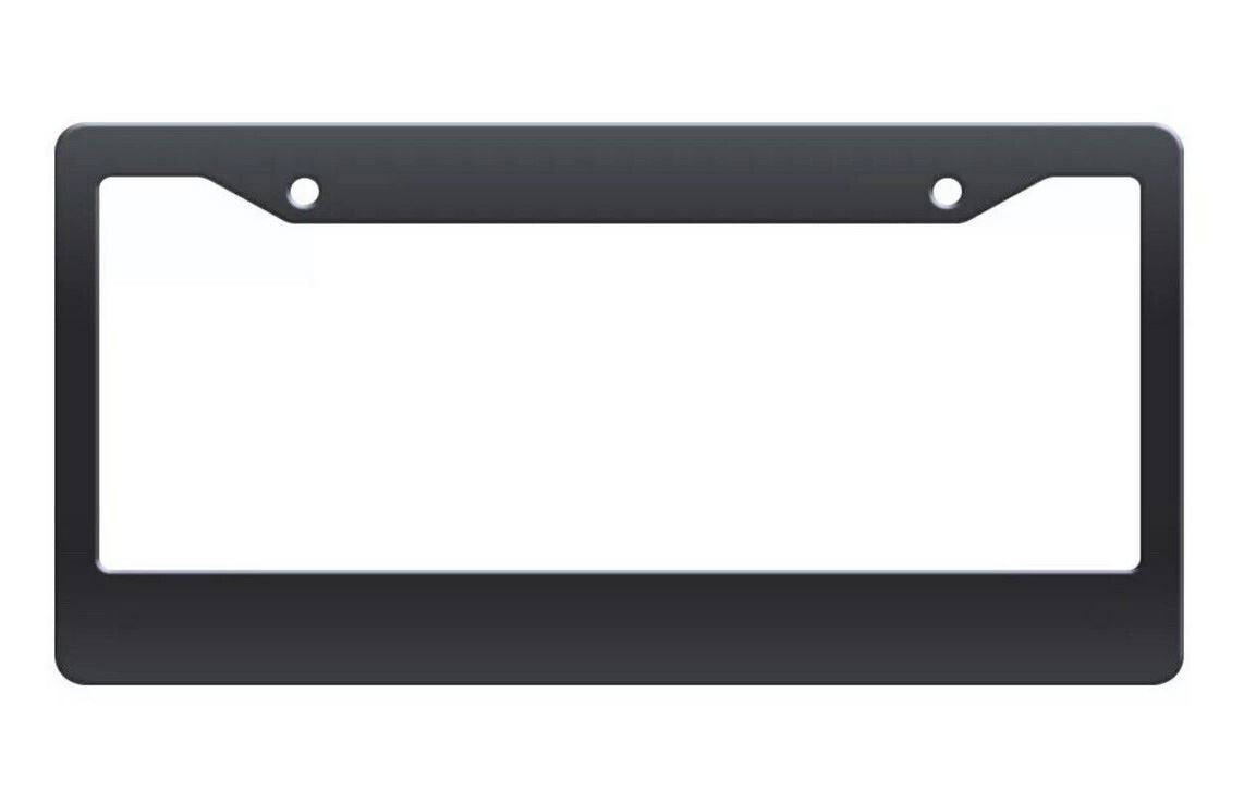 Car license plate frame cover cap, trunk black plastic, suitable for Chevrolet