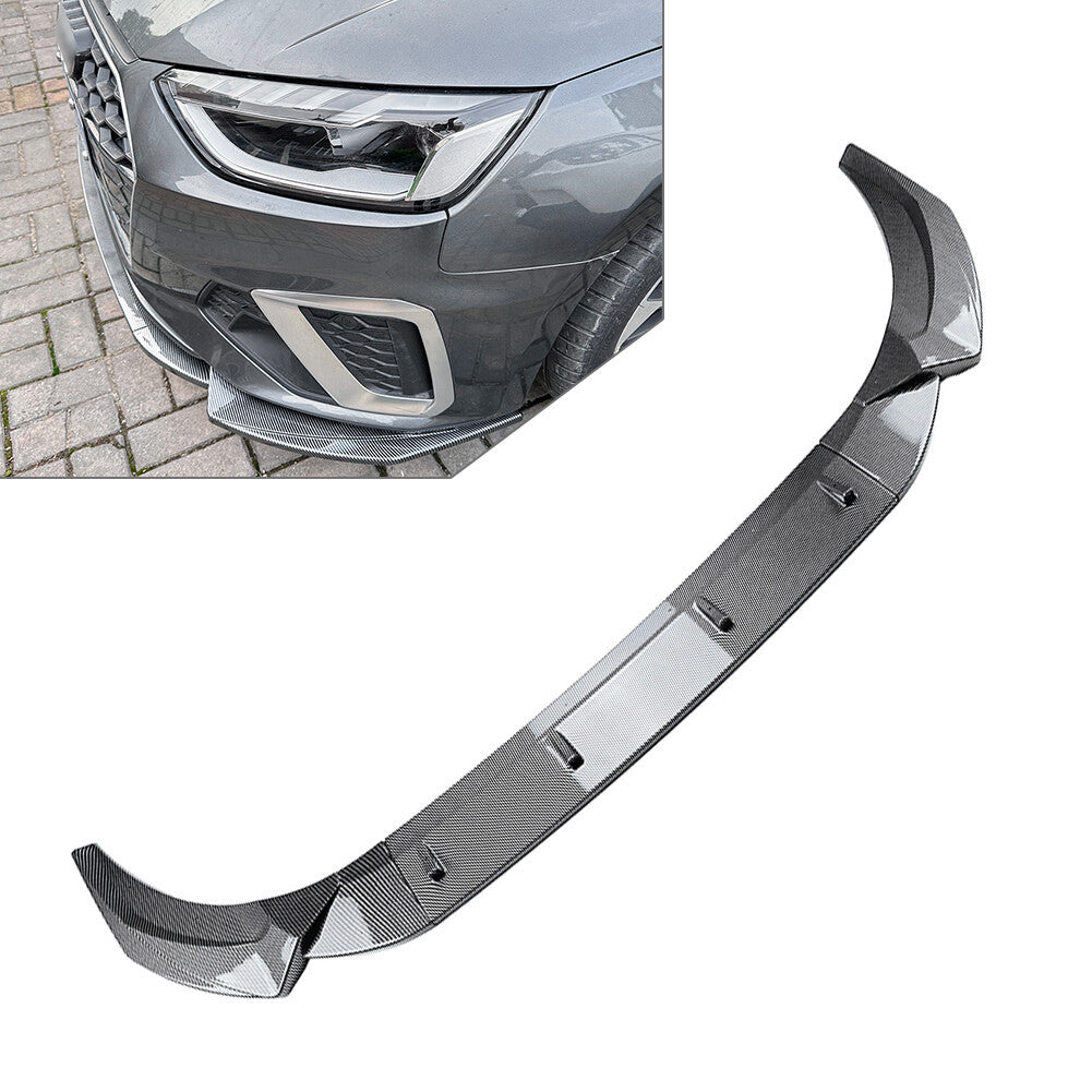 Front Bumper Splitter Spoiler Lip for Audi A4 S4 B9.5 2020-2024