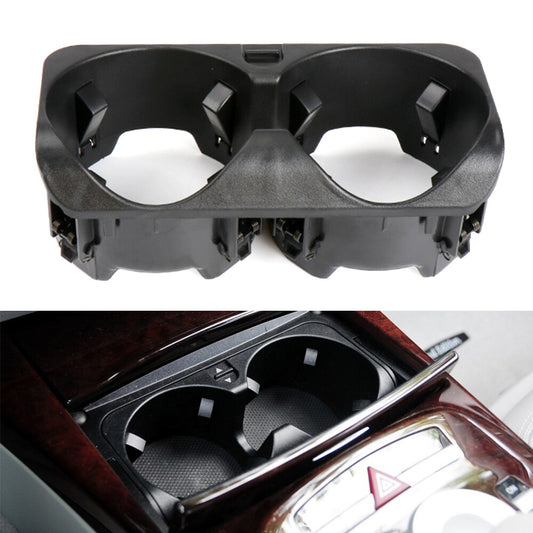 Center Console Dual Cup Holder Black For S-Class CL-Class W221 2009-2013 Q