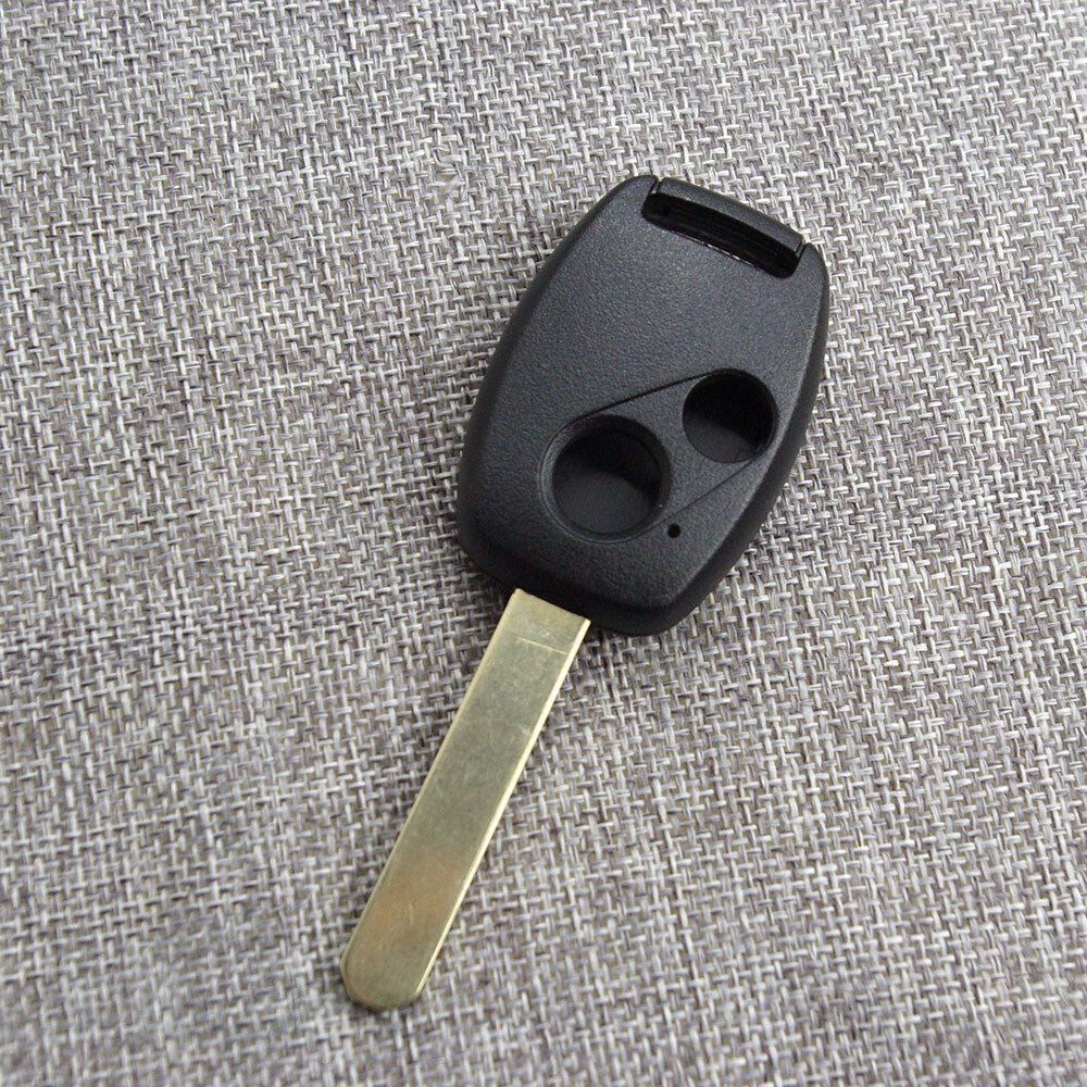 for Honda for Accord for Civic CRV Pilot 2 BTNs Remote Blank Key Shell Fob Case w/ Blade Q