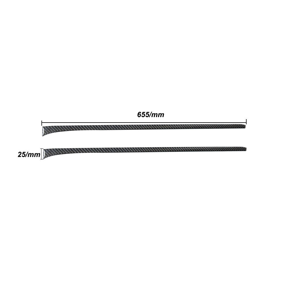 2Pcs Carbon Fiber Panel Trim Cover Interior for Mustang Mach-E 2021 2022 v