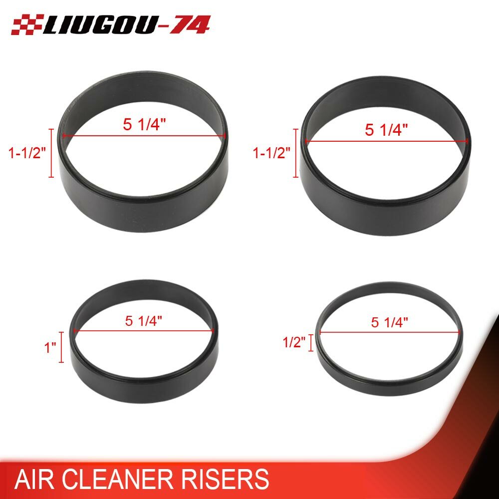 4-Pack Air Purifier Spacing Plastic Fits Edelbrock Holley Riser 1/2 1-1/2 Q
