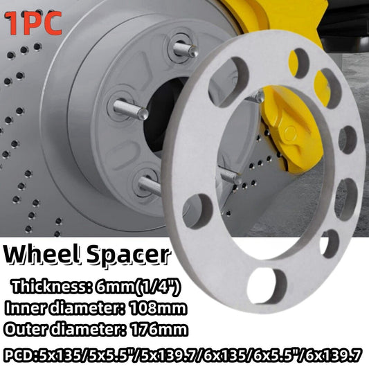 1PC 6mm 5Lug 6Lug Universal Wheel Spacer 5x135 5x5.5 5x139.7 6x135 6x5.5 6x139.7 Q