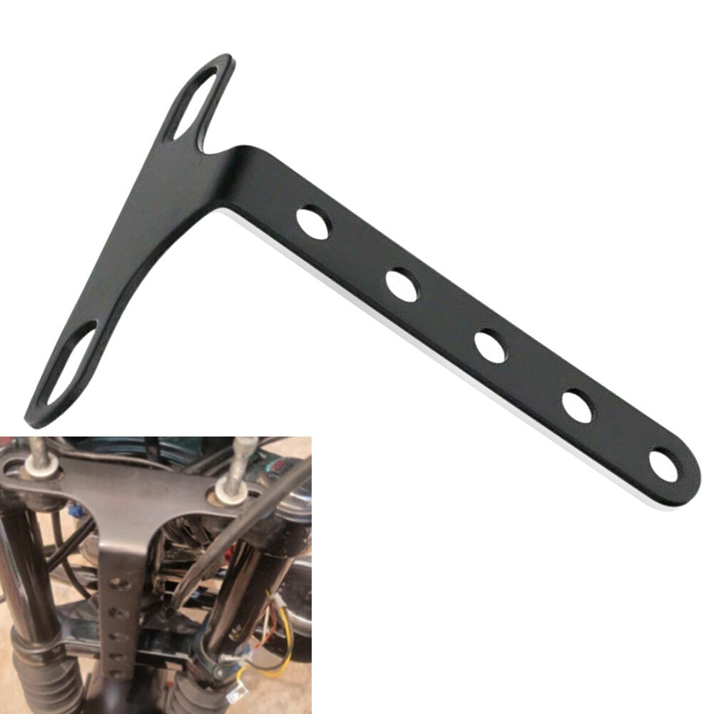 Motorcycle Black Headlight Bracket Adjustable Holder for Harley Sportster Dyna