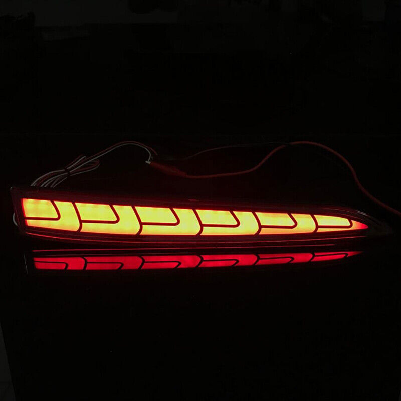 LED Rear Bumper Reflector Light DRL 2019-2020-2021 Fog Kit for Hyundai Accent n
