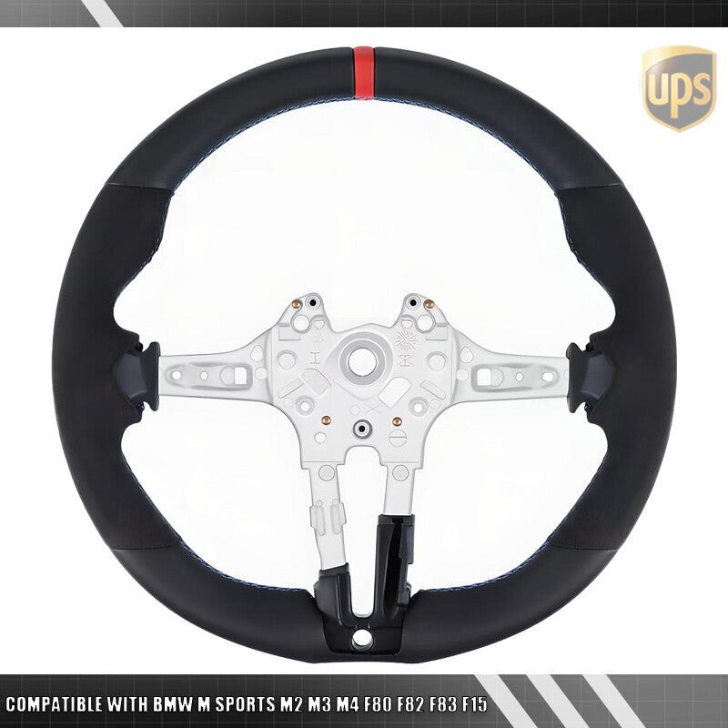 Nappa Leather Steering Wheel Replace for BMW M2 M3 M4 F80 F82 F83 F15 M Sports