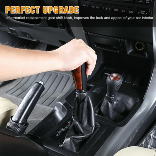 Suitable for and for Lexus polyurethane synthetic leather walnut wood gear shift knife parts - n