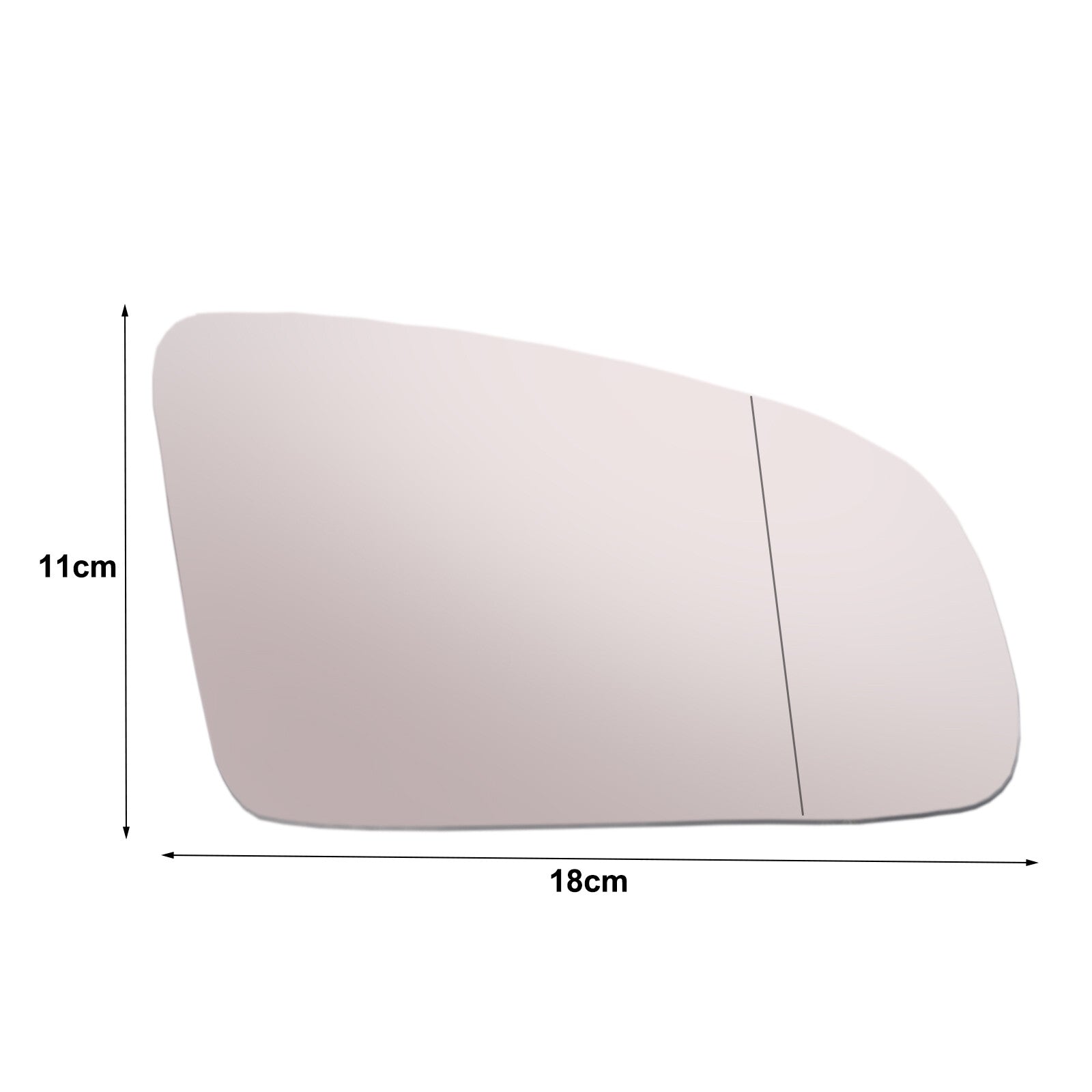 for VW for Golf Mk5 03-2008 Wing Mirror Glass Right Driver Side Spherical Stick On Q