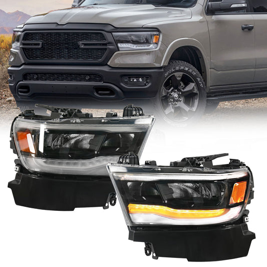 2P For 2019-2023 for Dodge for Ram 1500 Reflector Full LED Headlights Headlamp LH RH