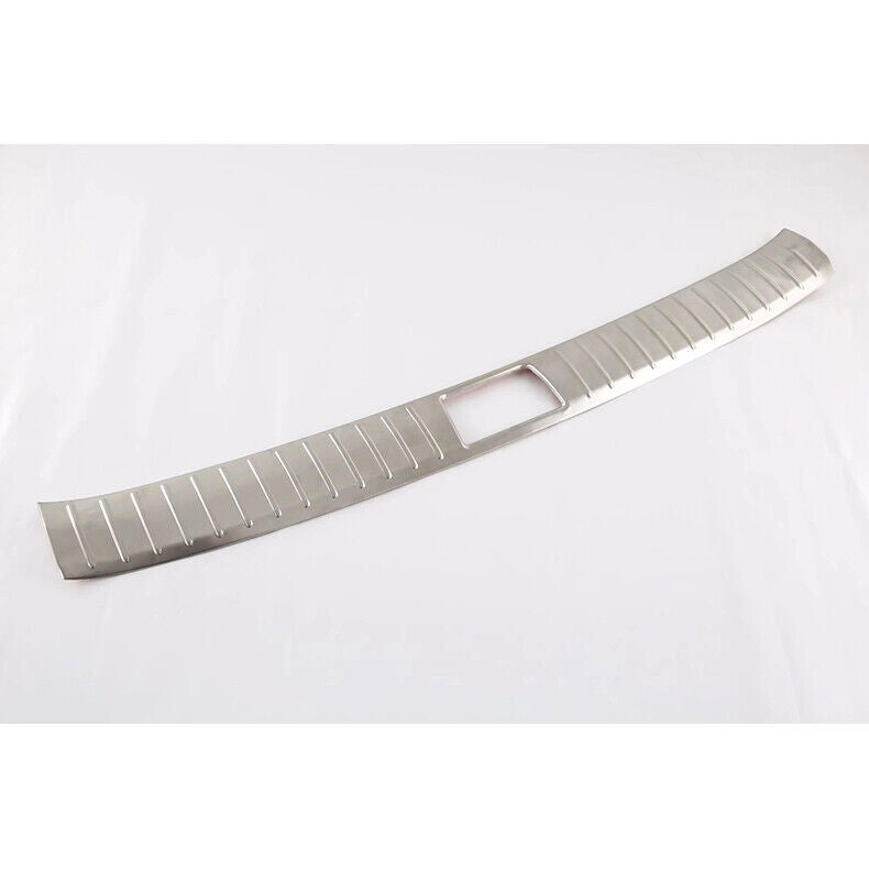 Silver Steel Rear Bumper Sill Protector Plate for Hyundai Palisade 2020-2022
