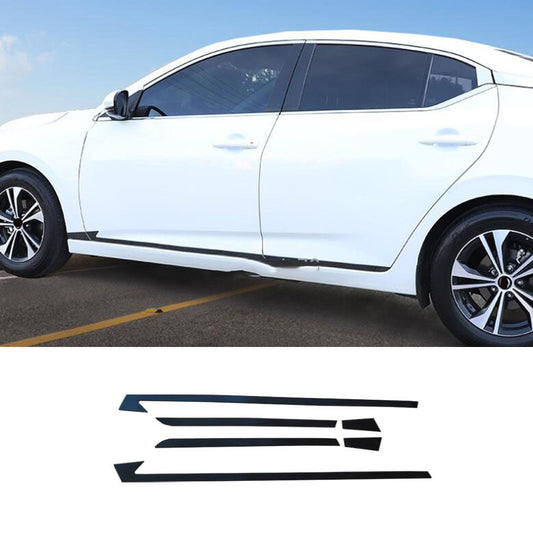 for Nissan Sentra 20-2023 Black titanium Side Door Body Molding Cover Trims 6PCS