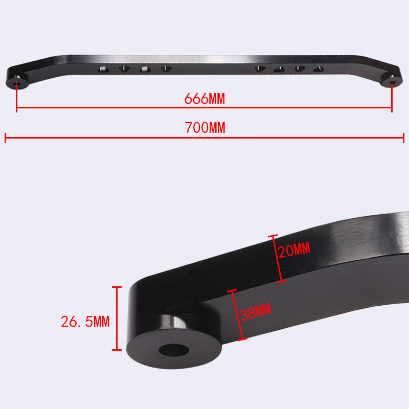 Rear Lower Tie Bar Brace for Honda for Civic 92-95 for Acura Integra 94-01 EG DC Black Q
