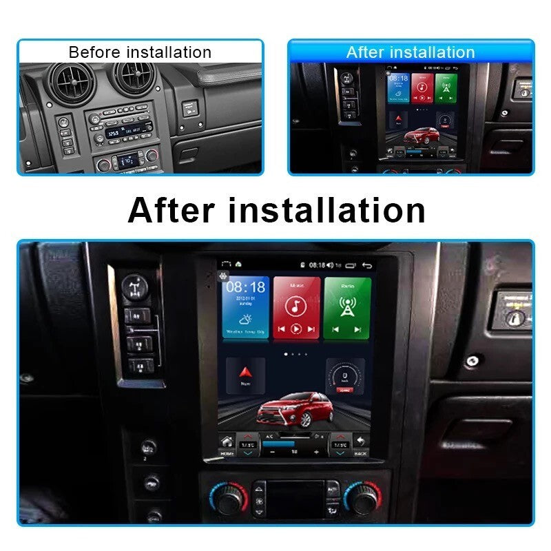 Car Android GPS Navigation Wifi 10.4 for Hummer H2 04-09 radio carpaly 8+128G