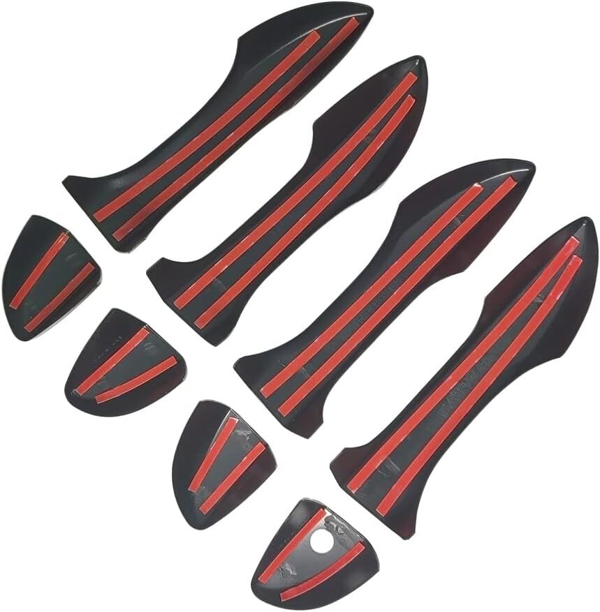 Side Door Handle Covers Trims For 14-18 for Toyota for Corolla Glossy Pure Piano Black
