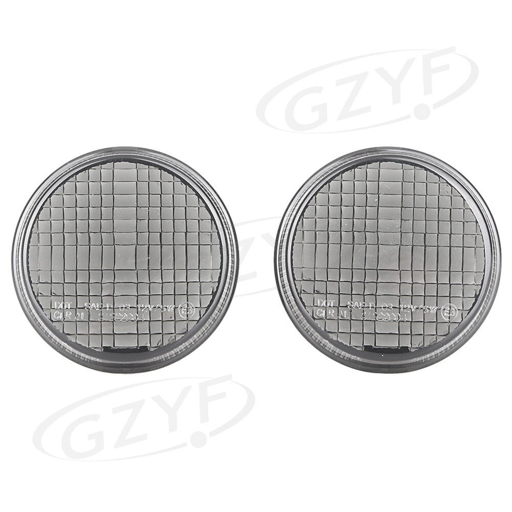 2X Smoke Lens Front Turn Signals Cover Shell Fit for Honda All Cruisers 1997-2000 Q