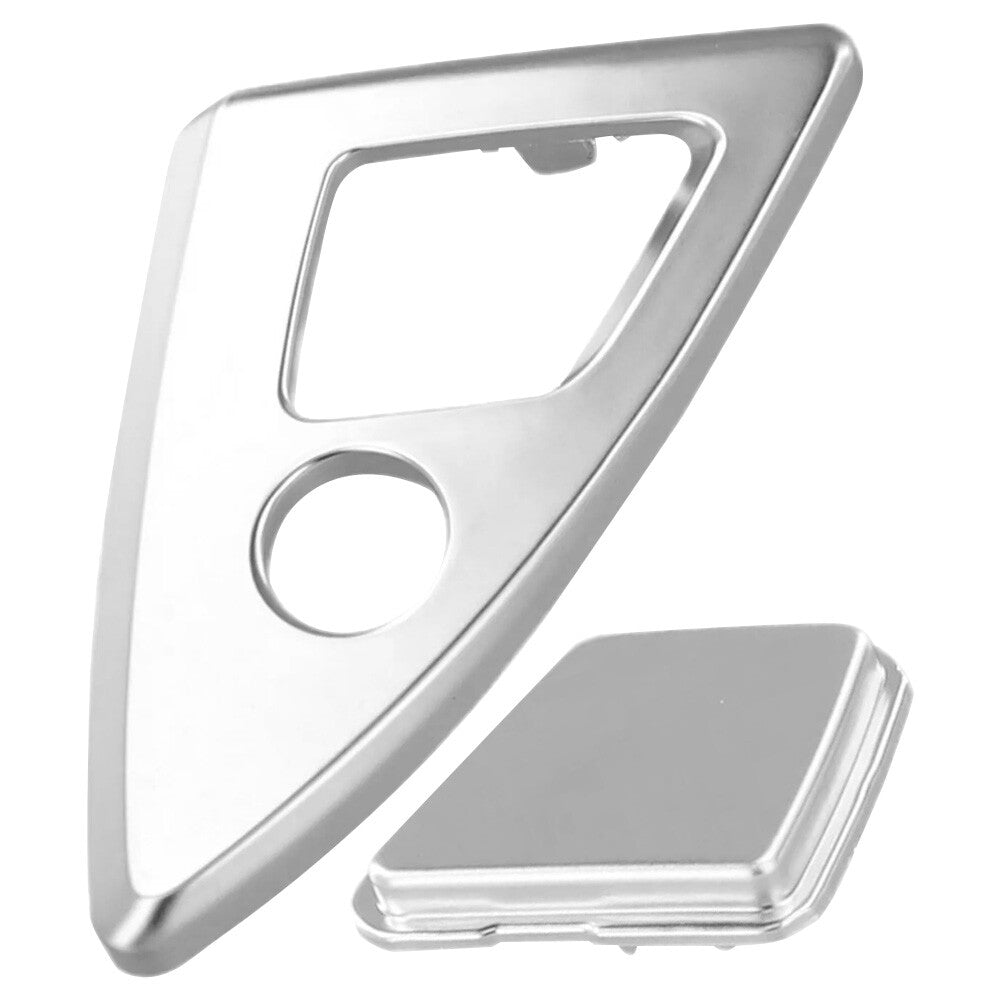 For 2014-2016 F10 F11 M5 Console Lock Cylinder Trim Cover Silver 51169277348
