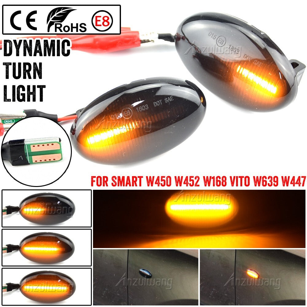 Dynamic Side Marker Turn Light for Benz W450  W452 A-Class W168 1997-2001