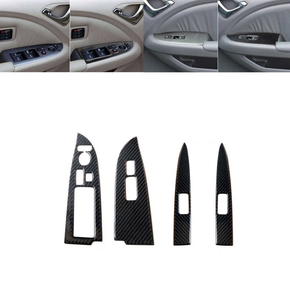 Carbon Fiber Rear Watercup Cupholder Panel Trim Cover For F150 2004-2008 v