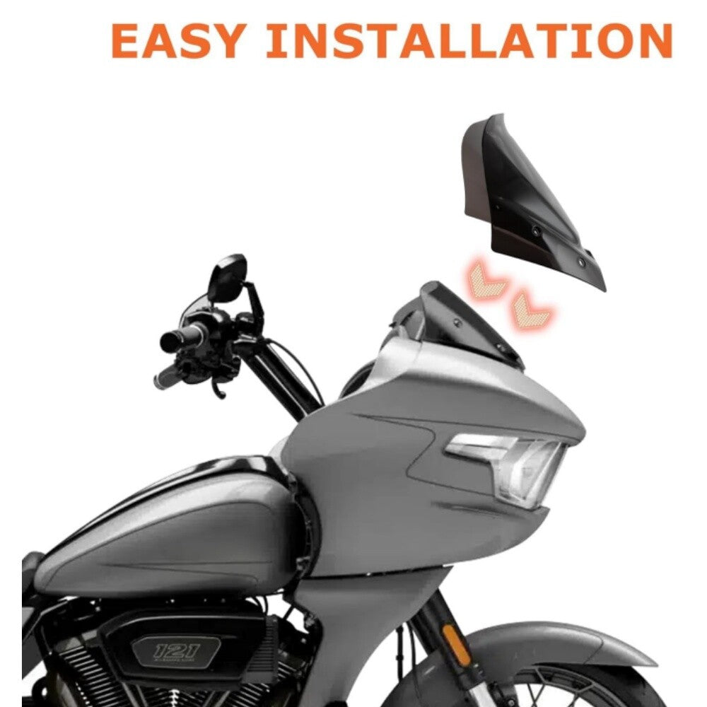 10-inch windshield, gray windshield, suitable for Harley Road Glide CVO/SE FLTRXSE 2023 2024- n
