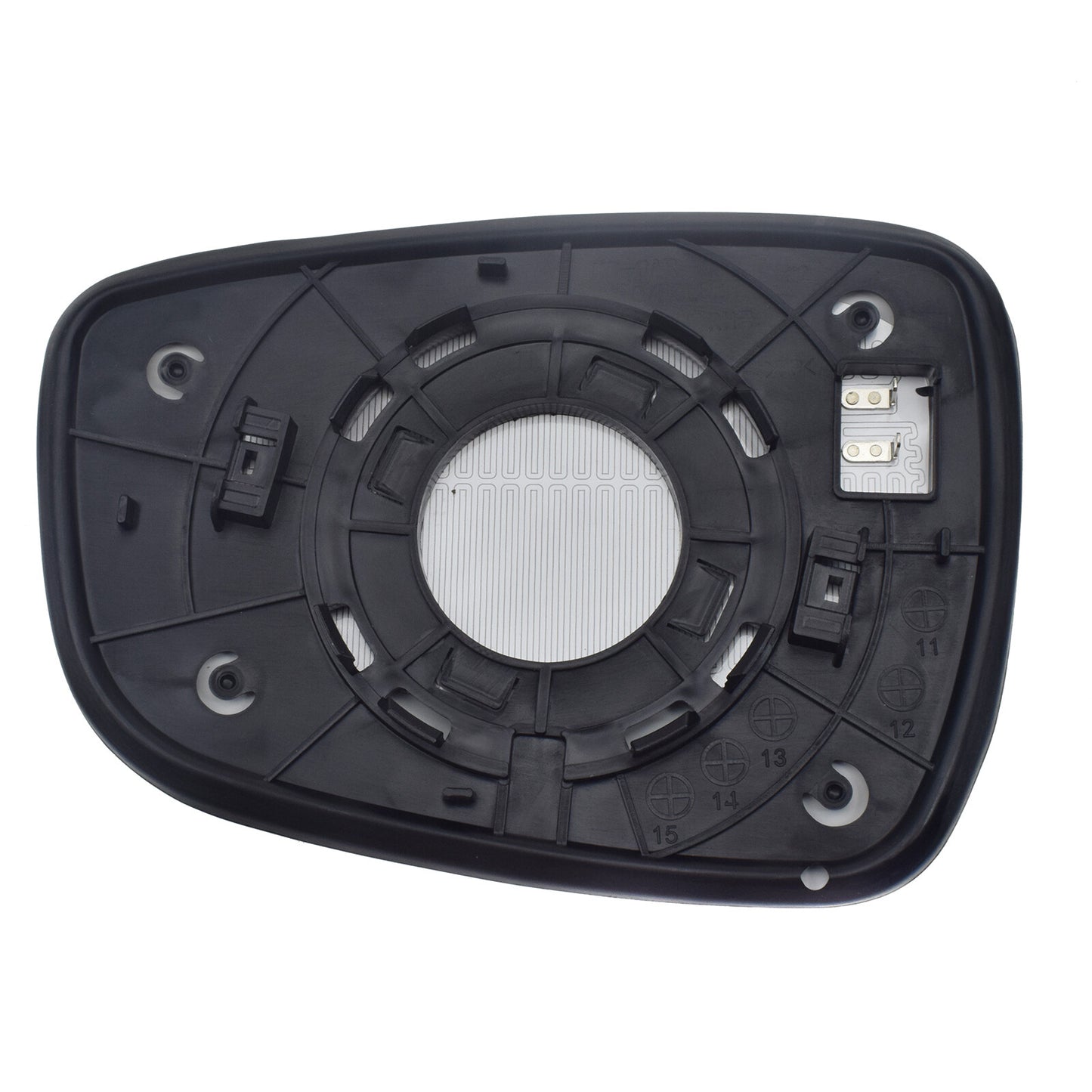 Right-hand external side mirror glass with power heating suitable for modern accent for Elantra - n