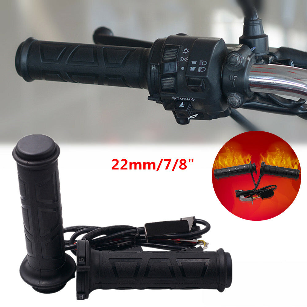 22mm Adjustable Motorcycle Heated Handlebars/Hydraulic Grips n