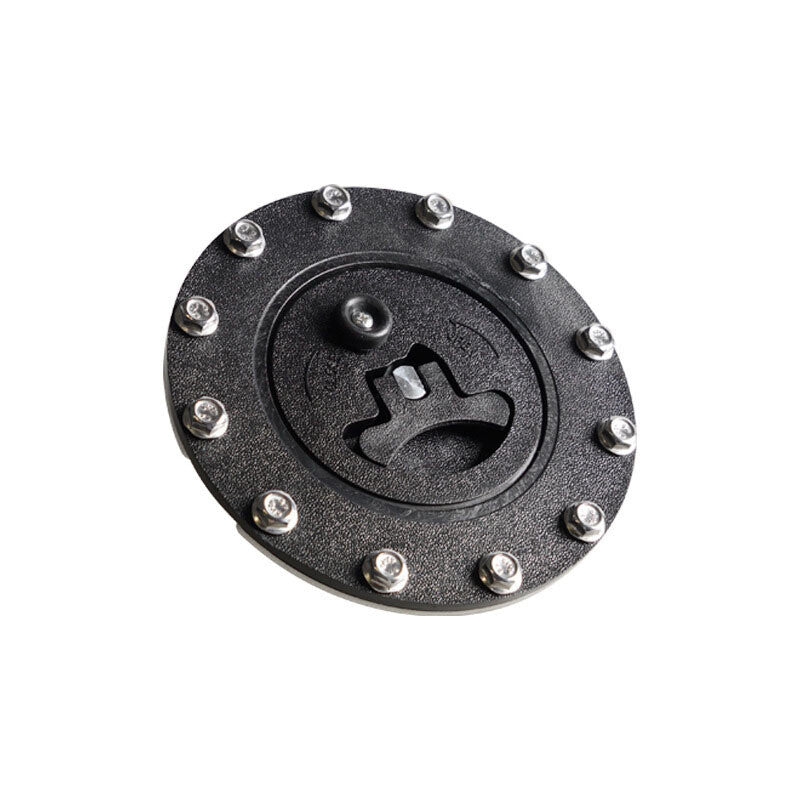 Billet Aluminum Easy Fill Fuel Cell Gas Cap with 12 Hole Cell Bung and Gasket Q