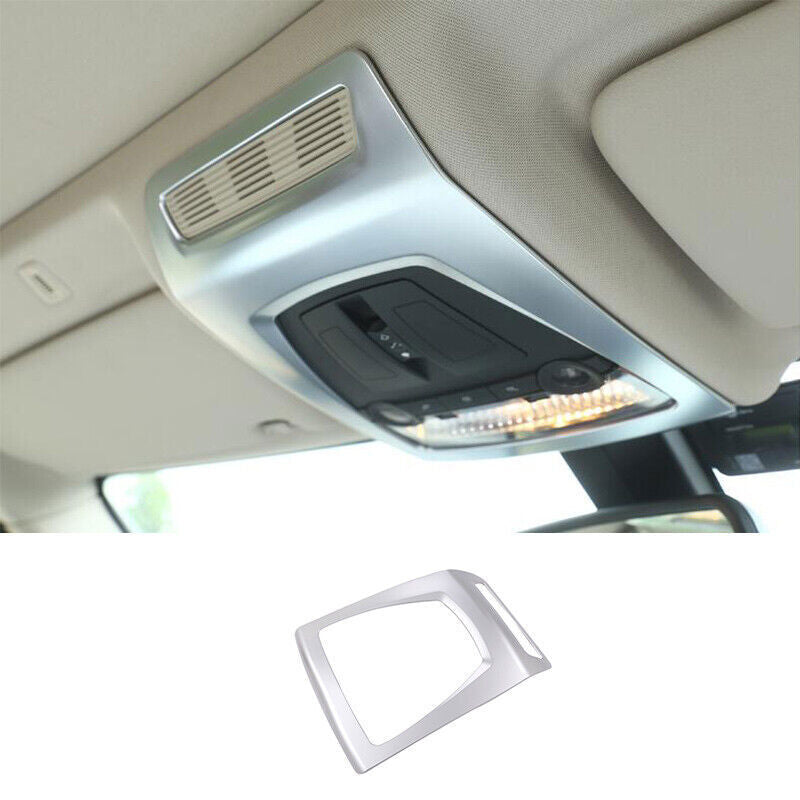 for BMW X3 F25 2011-2017 ABS Silver Front Reading Light Lamp Frame Molding Trim