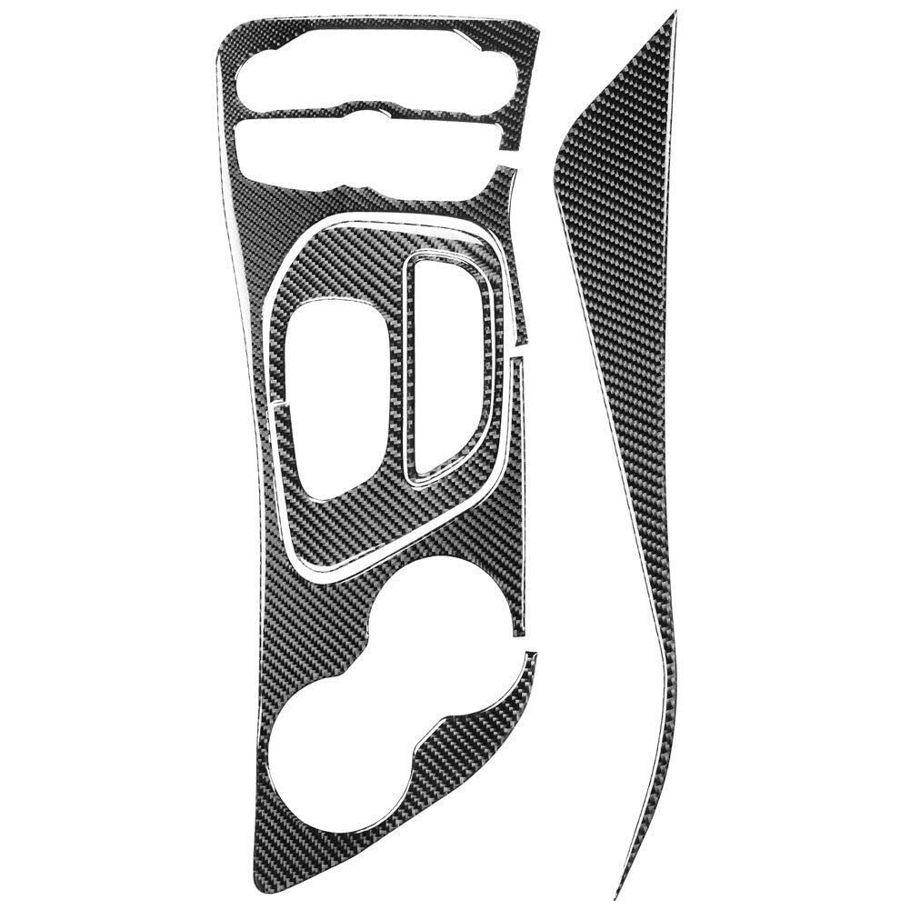 4Pcs Gear Shift Trim Cover Decor Carbon Fiber for Dodge for Challenger 2015-2020