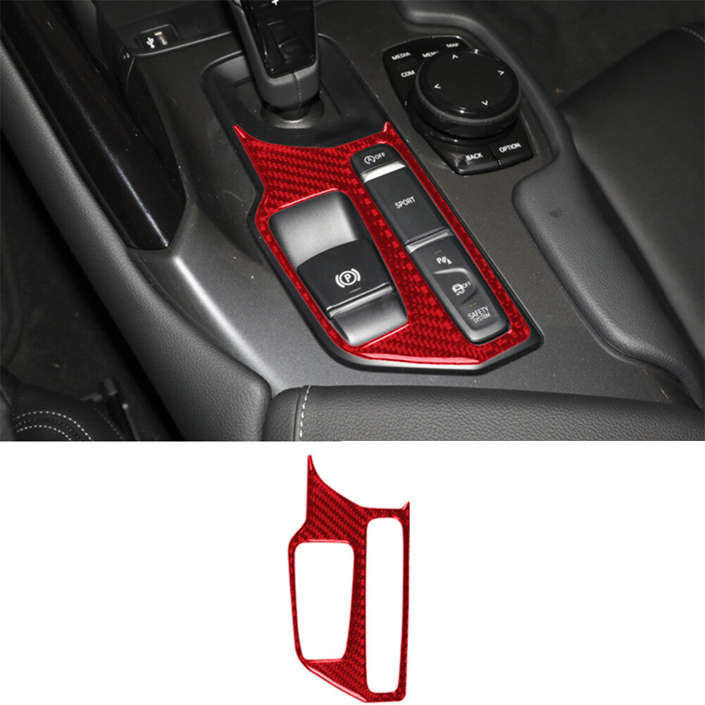 Carbon Fiber Automatic Transmission Surround Trim For Fiesta 2011-2015 v