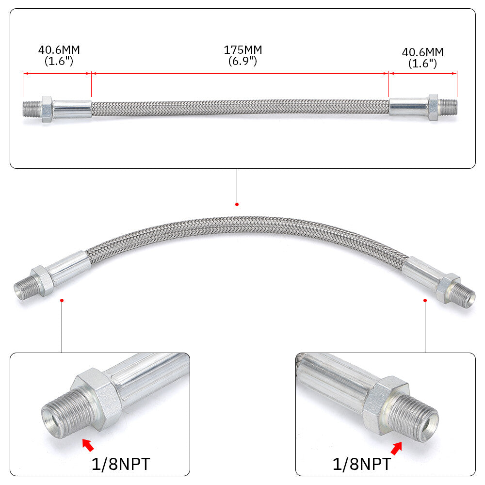 LS LS1 Throttle Body Coolant Bypass Hose Kit Cylinder Head Steam Port Crossover