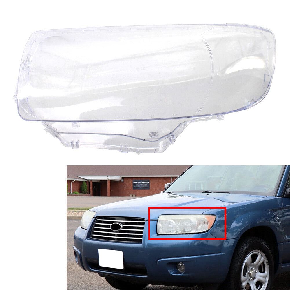 Car Front Headlight Headlamp Lens Cover Fit for Subaru Forester 2006-2008