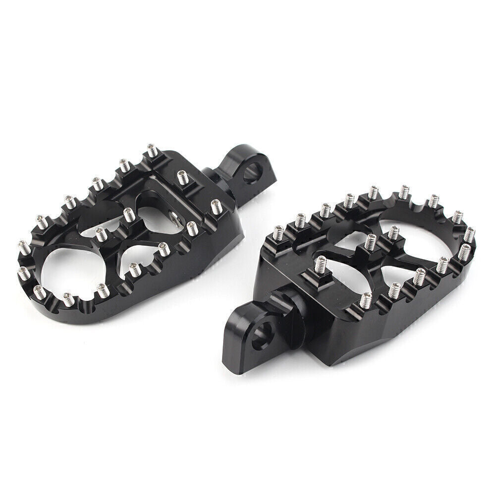 for Harley Dyna Sportster 883 Bobber Black Wide Fat Foot Pegs MX Style Footpegs