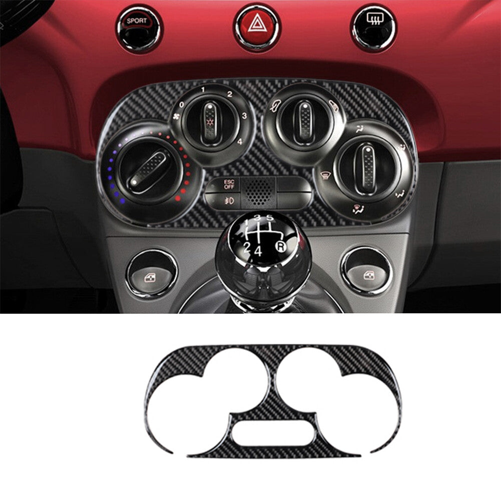 Carbon Fiber Steering Wheel Button Trim for Land Cruiser Prado 2010-2018 v