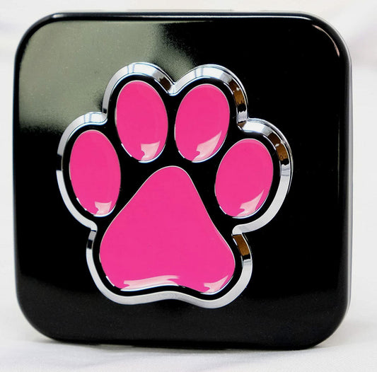 Car hook plug cap trailer tow receiver 2-inch dog paw black pink  for ford
