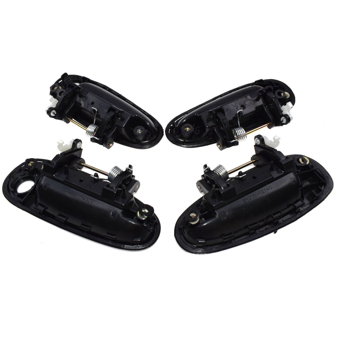 for TOYOTA for COROLLA 93-97 Outside Door Handle Front Rear Left Right Black 4 Pcs