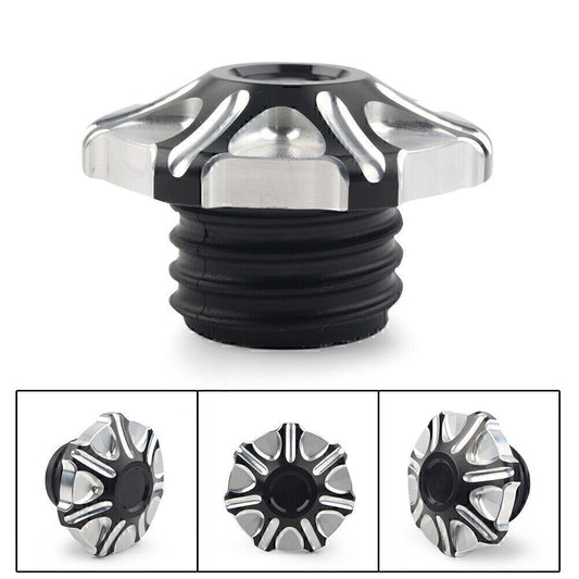 CNC Cut Vented Gas Cap Fuel Tank Right-hand Thread for Harley Sportster Softail Q
