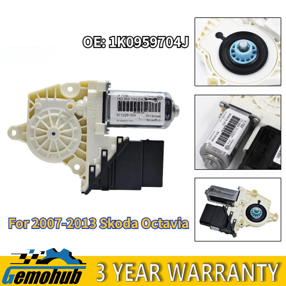 Passenger Window Lifter Regulator Motor Rear Right For 2007-2013 for Skoda Octavia