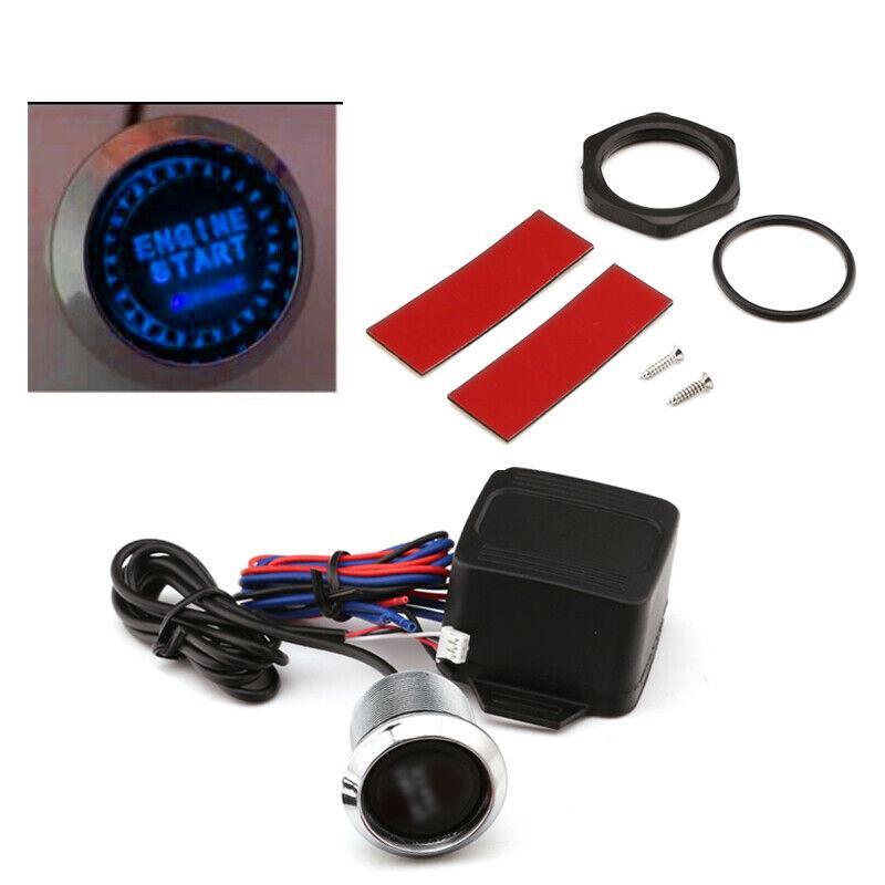 1x Automatic 12V Engine Start LED Keyless Entry Push-Button Switch - Lgnition Starter n