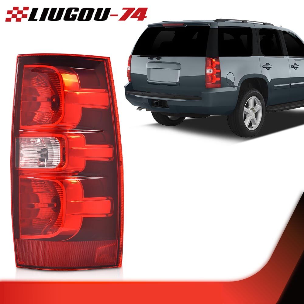 Tail Light Fits 2007-14 for Tahoe Suburban 1500 Passenger Side with Bulb - v