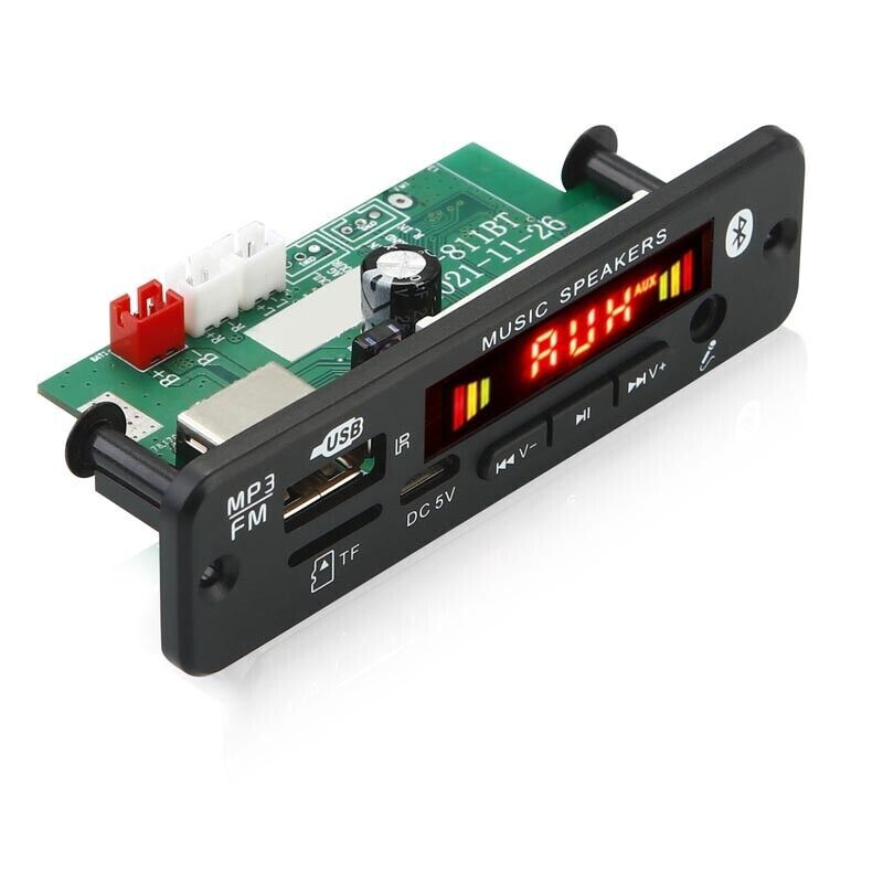 12V 40W Amplifier MP3 Decoder Board Bluetooth 5.0 Car FM Radio AUX Module Parts v