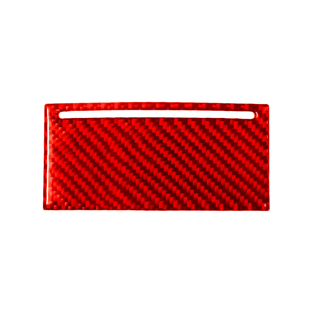Red Carbon Fiber Rear Storage Box Trim for Volkswagen for Passat 06-11