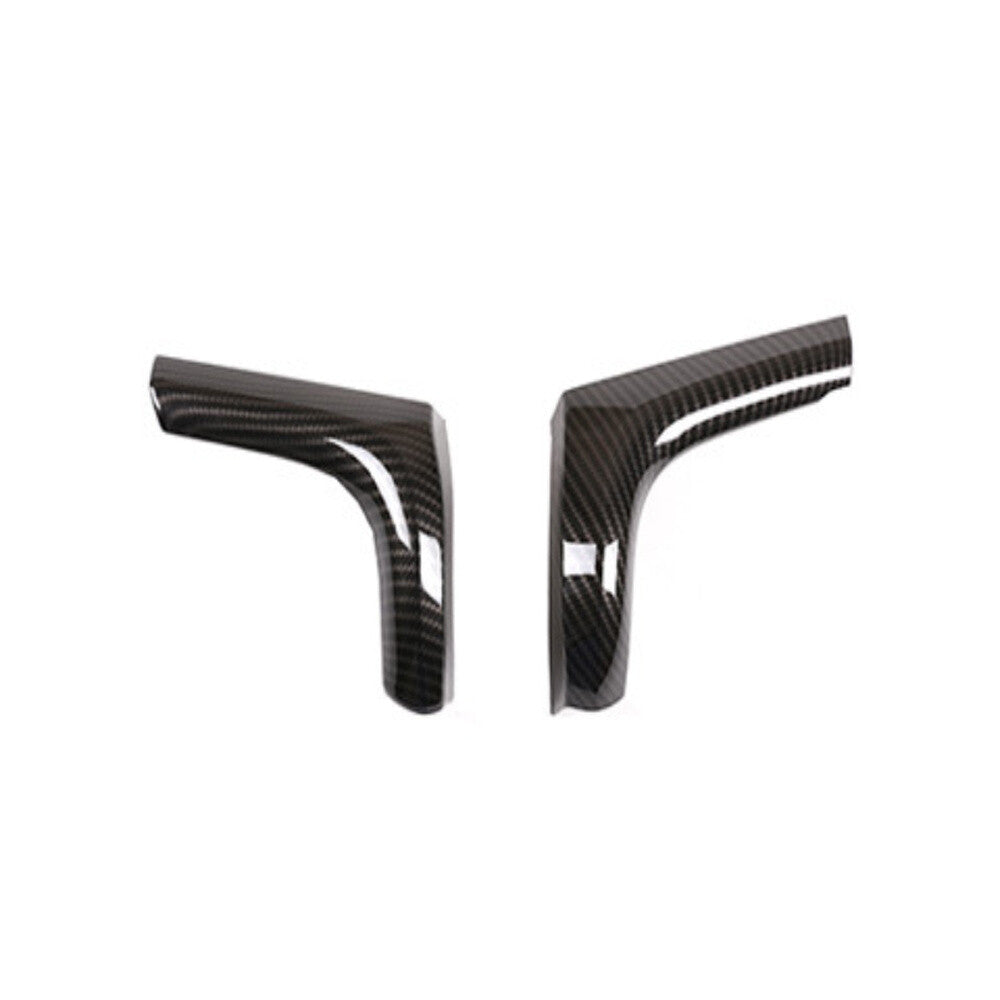 For T@yota Hilux Revo 2015-2021 Dashboard Side Air Vent Outlet Cover ABS Carbon