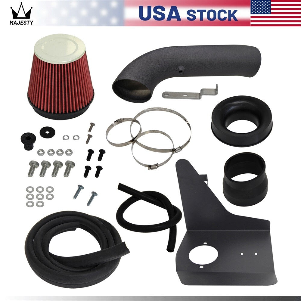 4 Heat Shield Cold Air Intake Kit + Filter For 2010-2015 Camaro 6.2L V8 Engine